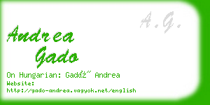 andrea gado business card